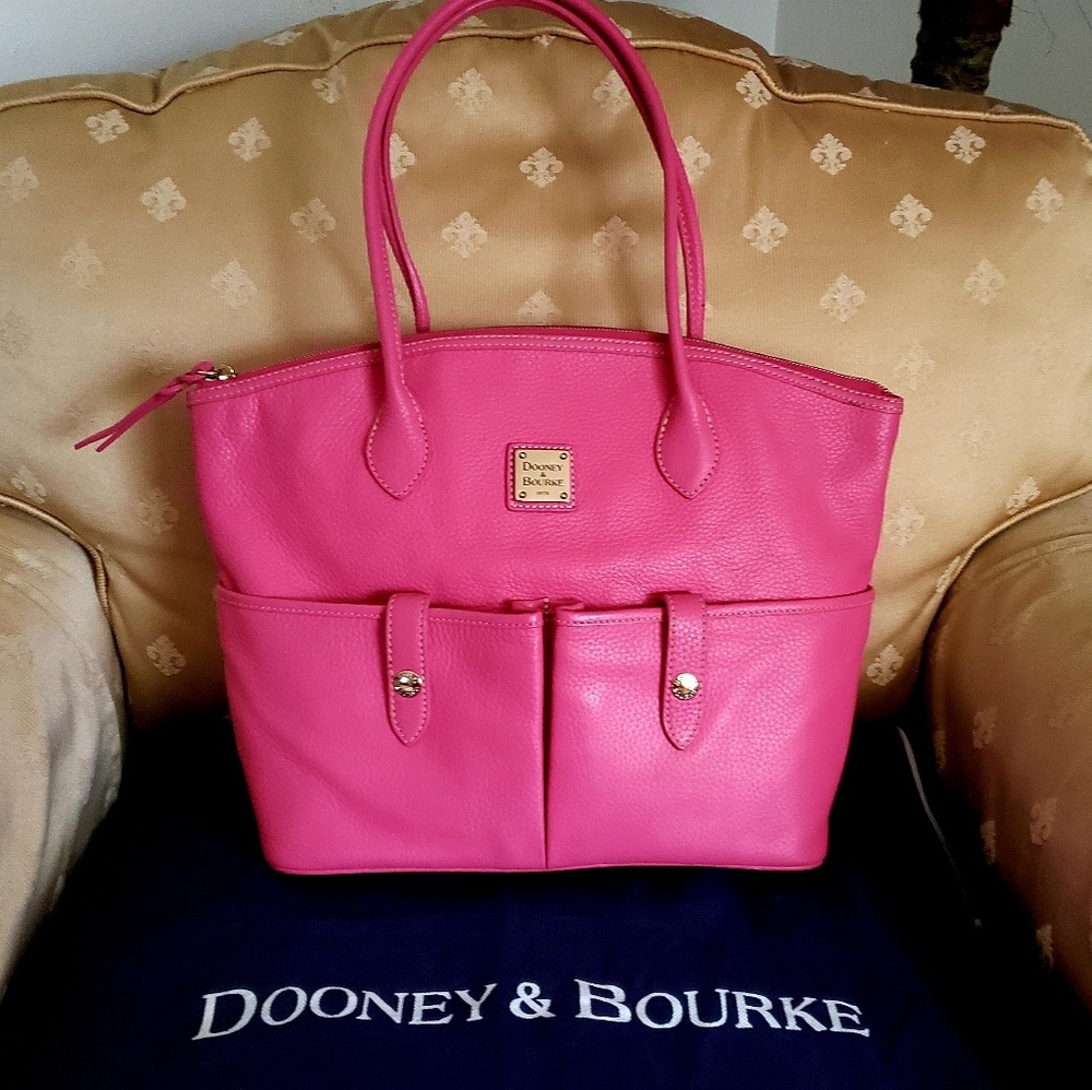 Large, Dooney and Bourke Tote, Hot Pink